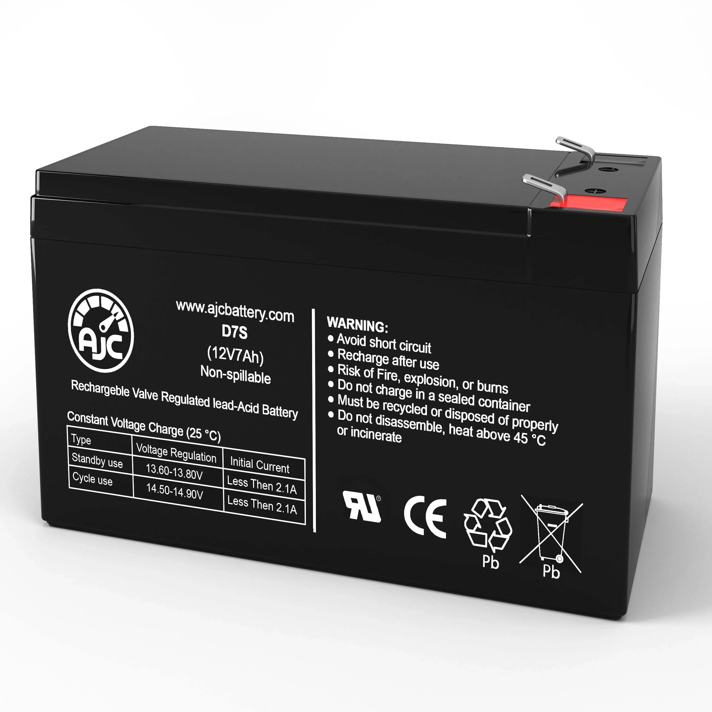 MarCum Showdown 5.6 Dual Beam FishingLocator 12V 7Ah Fish Finder Battery - This Is an AJC Brand Replacement