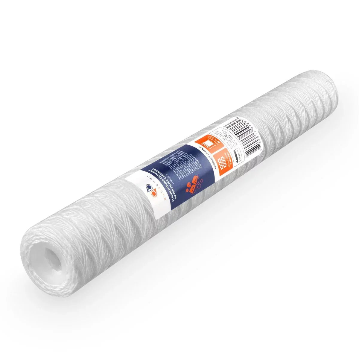 Aquaboon 1 Micron 20" x 2.5" String Wound Sediment Water Filter Cartridge | Universal Replacement for Any 20 inch RO Unit | Compatible with 101-230, PD-5-20, AP110-2C, P5-20, CFS124-C20, 4-Pack