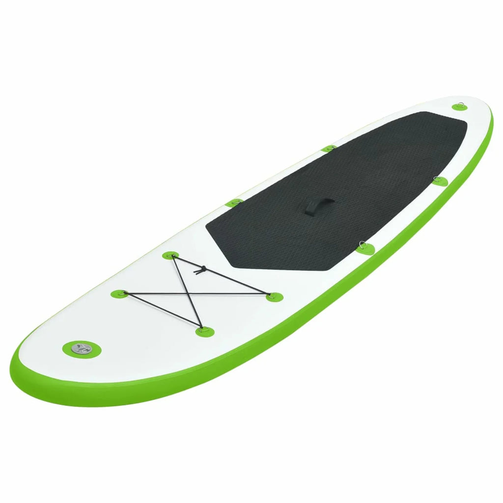 Carevas Inflatable Paddleboard Set Green and White
