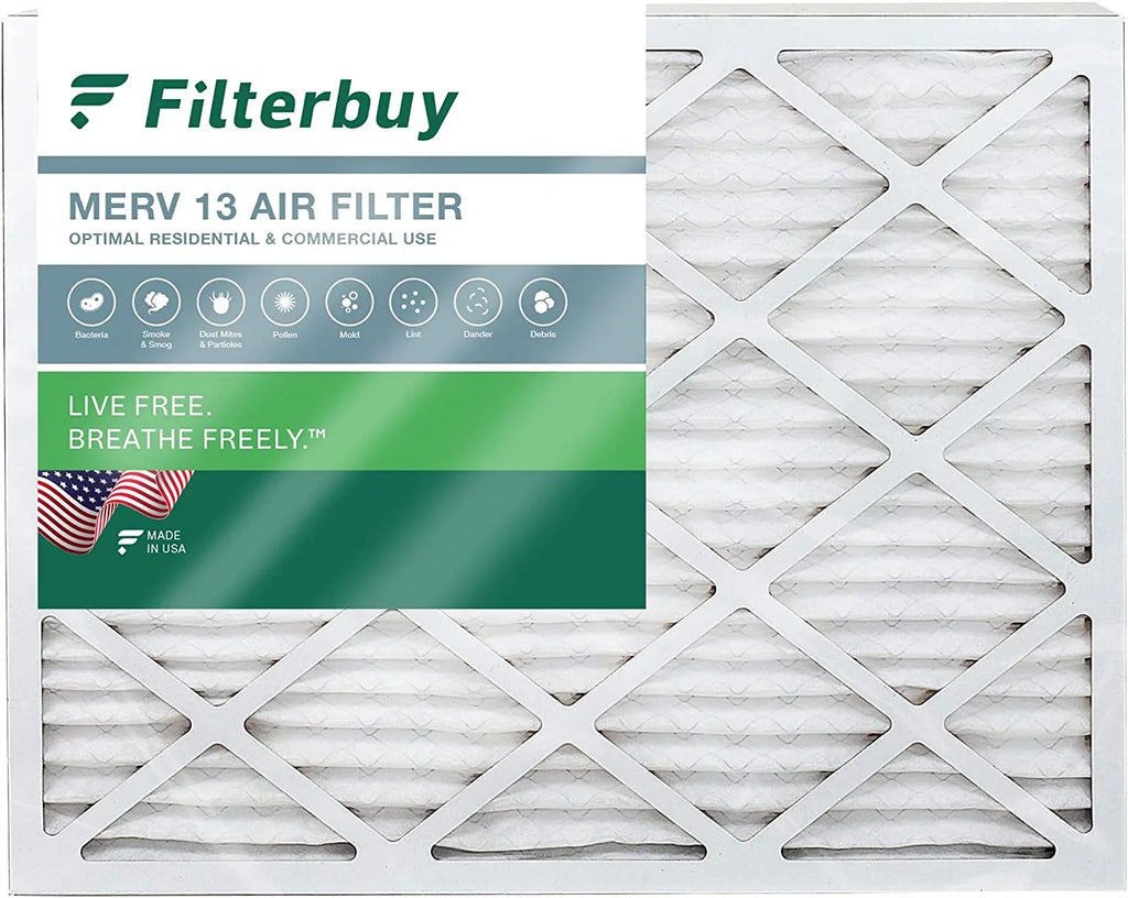 Filterbuy 18x25x2 MERV 13 Pleated HVAC AC Furnace Air Filters (1-Pack)
