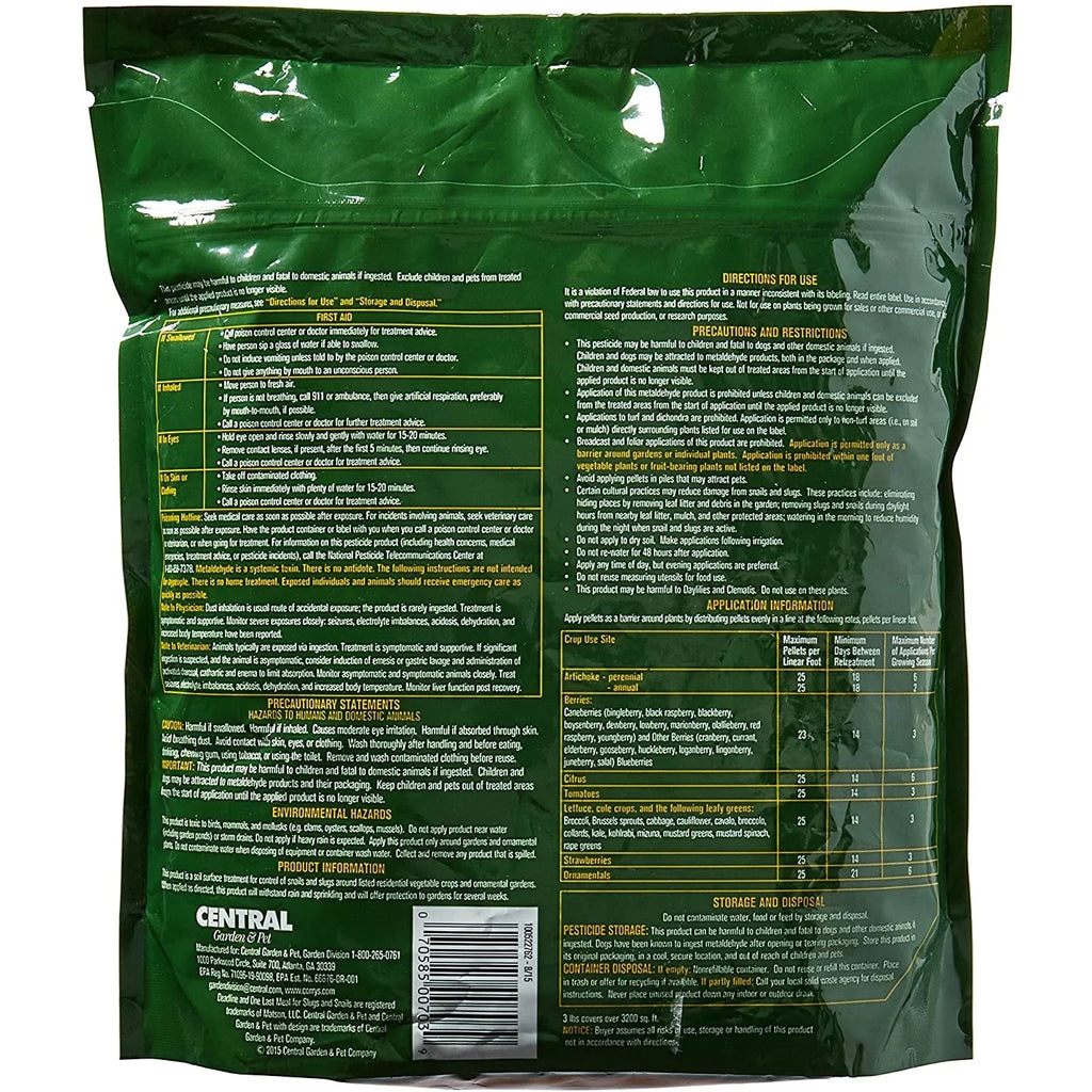 Deadline, Ready-to-Use Pellets, Slug and Snail Killer; 3 lb.