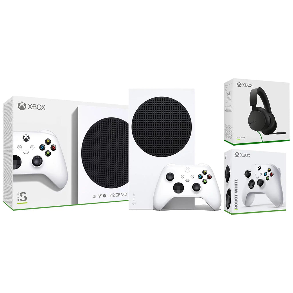 Microsoft Xbox Series S 512GB Video Game Console with Extra Controller and Gaming Headset Bundle