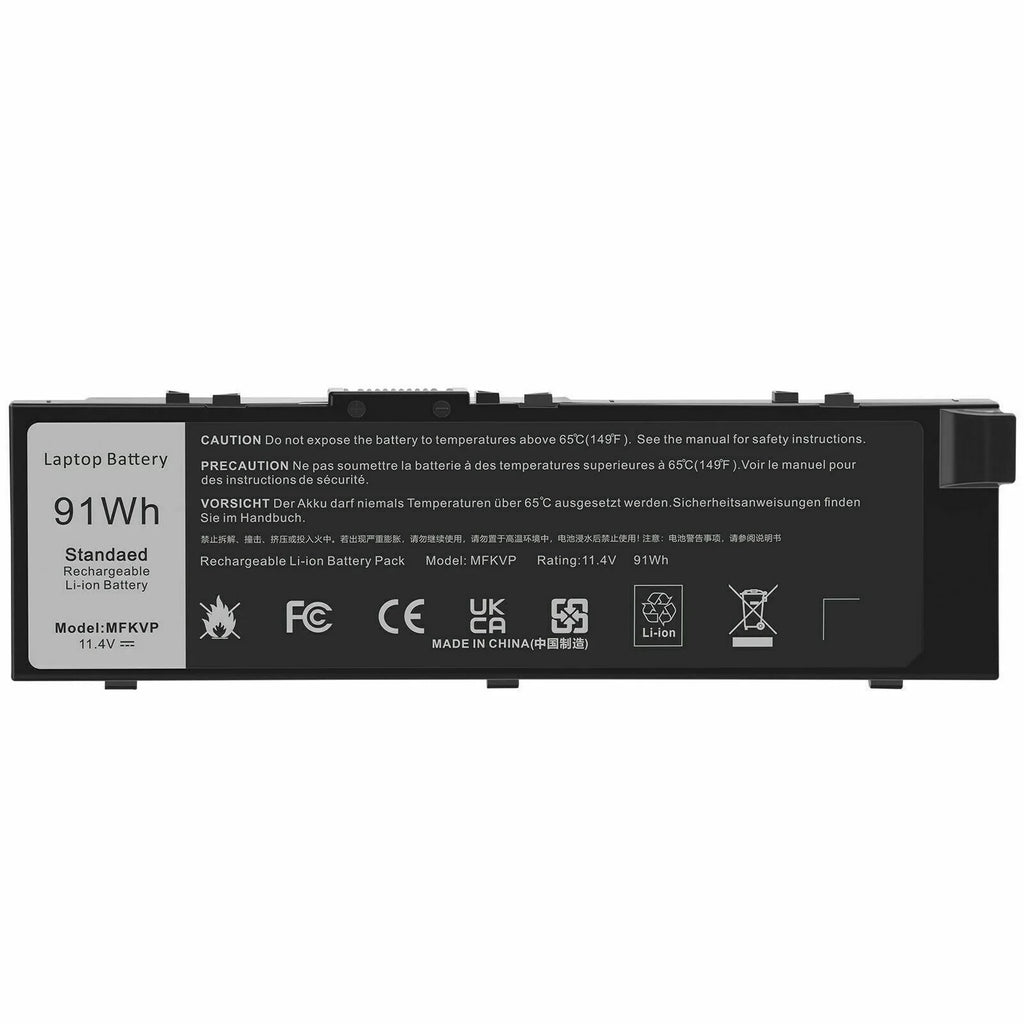 Battery MFKVP For Dell Precision 15 7510 7520 7710 7720 M7510 M7710 TWCPG 0FNY7