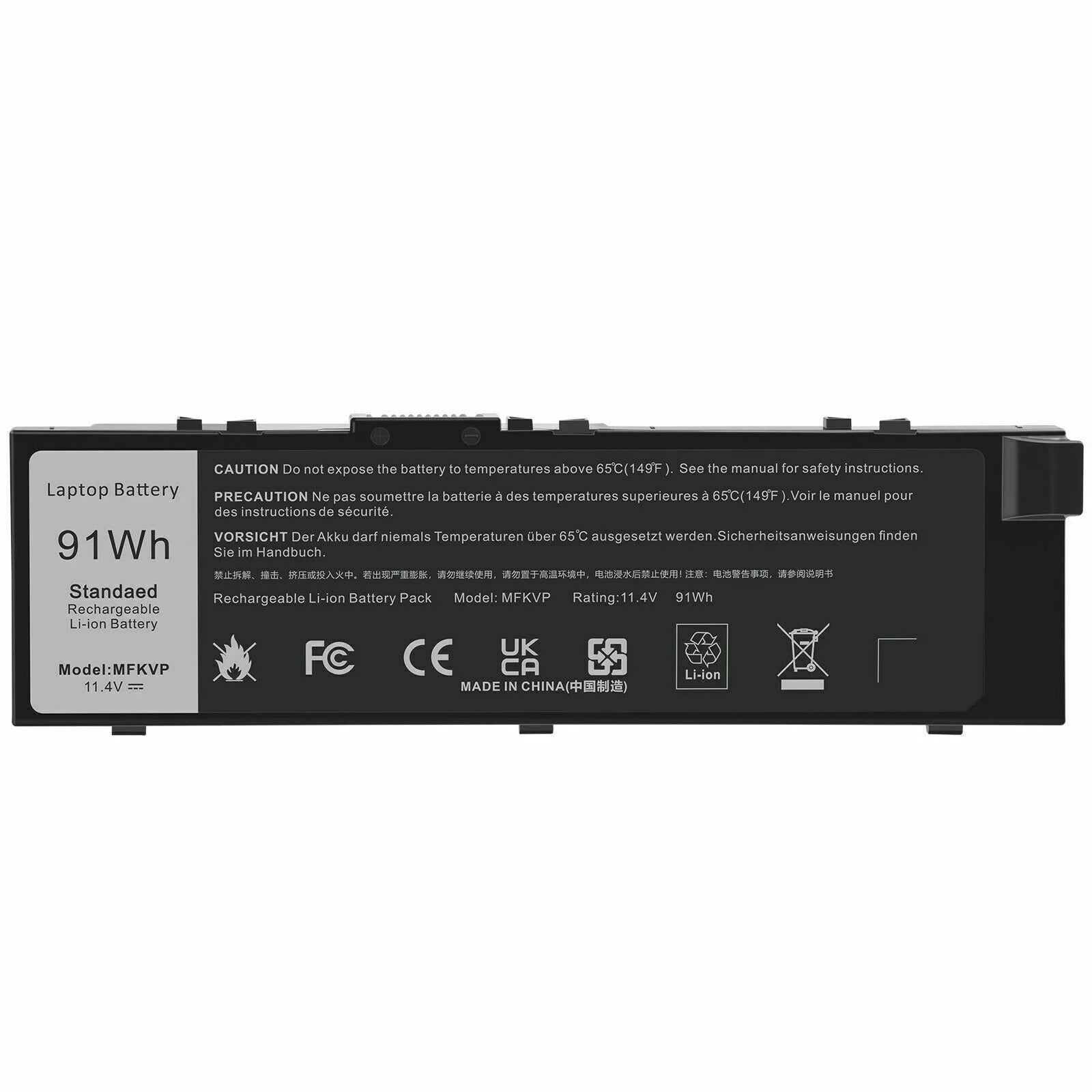 Battery MFKVP For Dell Precision 15 7510 7520 7710 7720 M7510 M7710 TWCPG 0FNY7