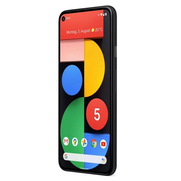 Pre-Owned Unlocked Google Pixel 5 128GB Just Black GA01316-US - (Refurbished: Good)