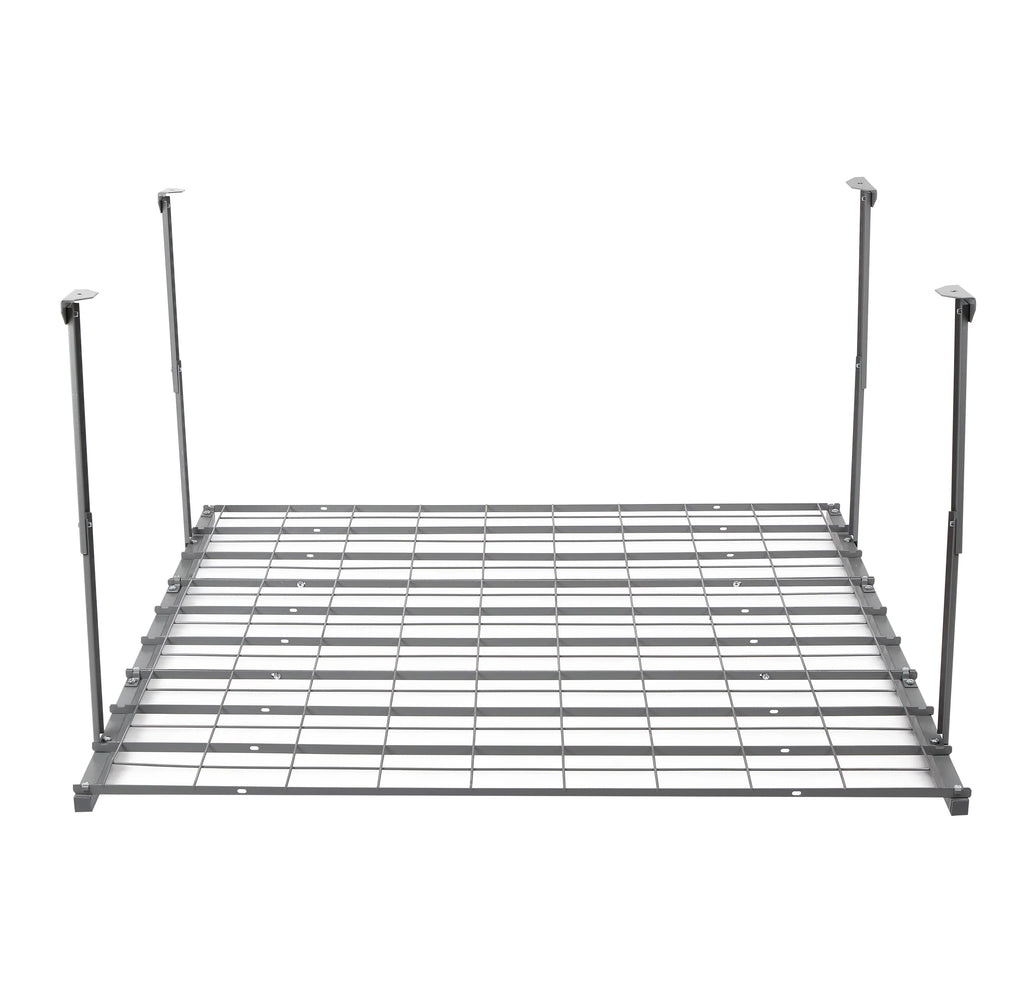 WORKPRO Overhead Garage Ceiling Rack, 48"L x 42"W x 28"H, Silver, 24'