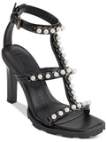 Karl Lagerfeld Paris Womens Midge Faux Leather Dressy Heels