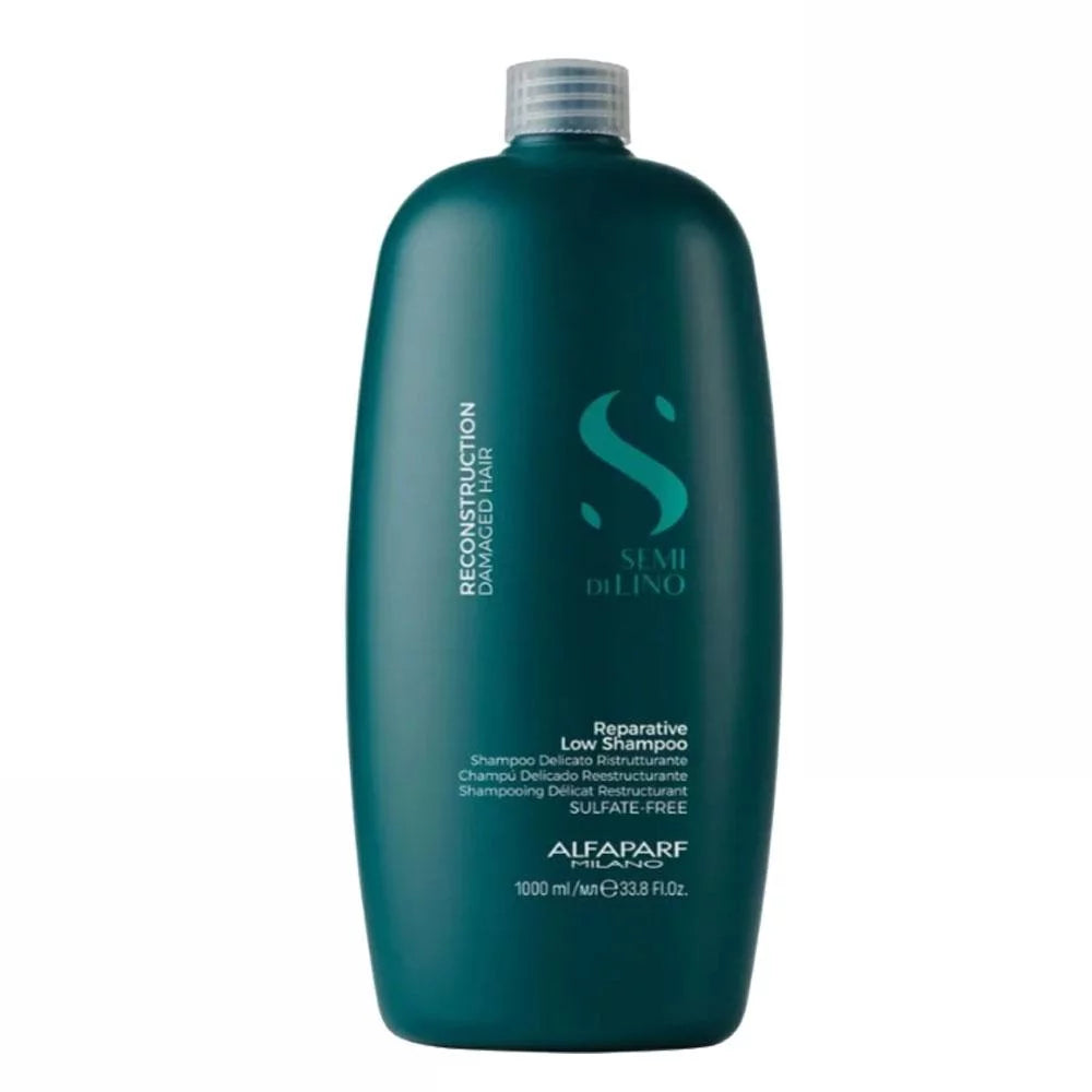 Kit Alfaparf Shampoo Mask Semi Di Lino Reconstruction Damaged Hair Reparative Complete Hydration