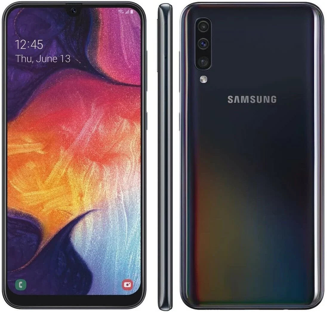 Renewed Samsung SMA505UZKV Galaxy A50 - Black (Verizon) (Refurbished)