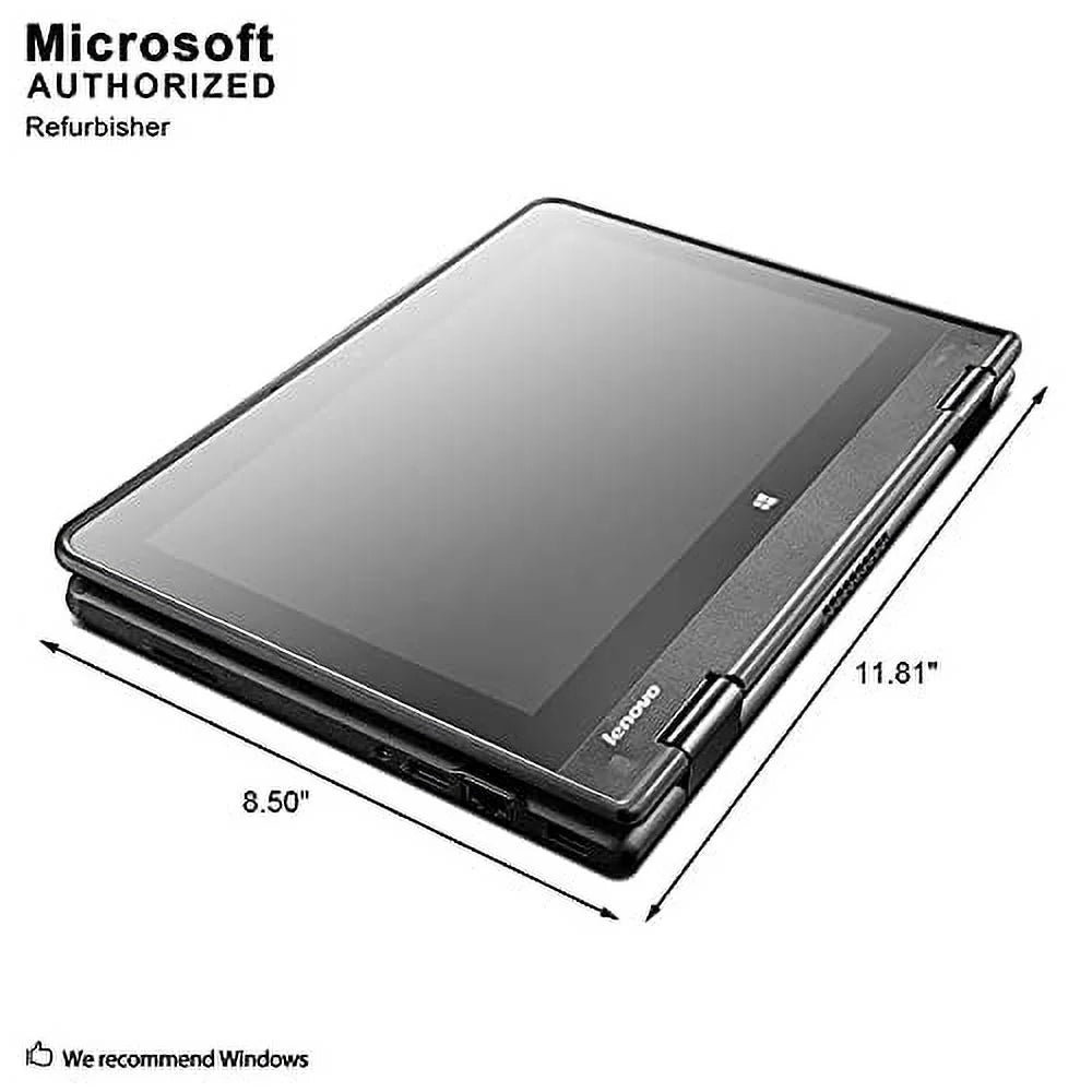 Pre-Owned Lenovo Thinkpad Yoga 11e Notebook 11.6inch Touchscreen Convertible Ultrabook PC, Processor Quad Core Processor, 128GB Solid State Drive, 4GB DDR3 RAM, HD Webcam, LED, HDMI, Bluetooth, Windows 10 (Fair)