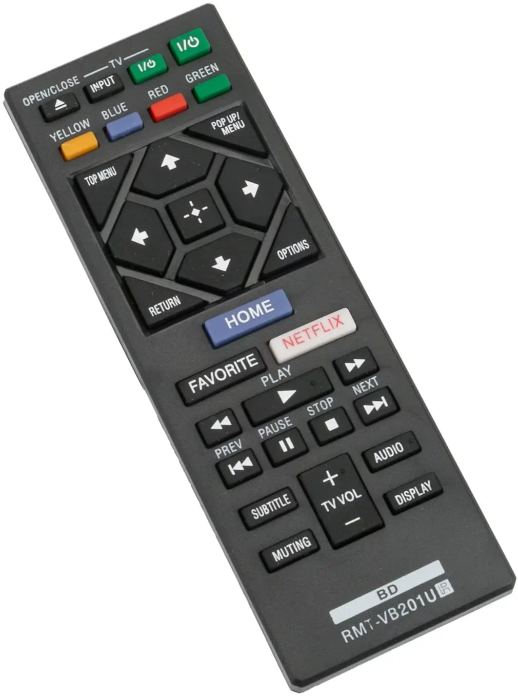 RMT-VB201U Replace Remote Control fit for Sony Blu-Ray BD Disc DVD Player BDP-BX370 BDP-S1700 BDP-S3700 BDP-S6700