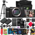 Sony a7C Mirrorless Full Frame Camera Body ILCE7C/B Black Bundle with Deco Gear Photography Case