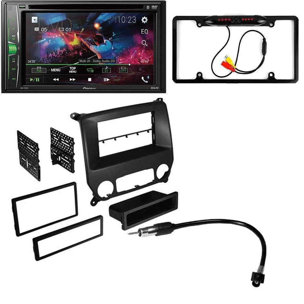 KIT4784 Bundle for 2014-2016 Chevrolet Silverado W/ Pioneer AVH-241EX Double DIN Car Stereo with Bluetooth/Backup Camera/Installation Kit/in-Dash DVD/CD AM/FM 6.2" Touchscreen Digital Media Receiver