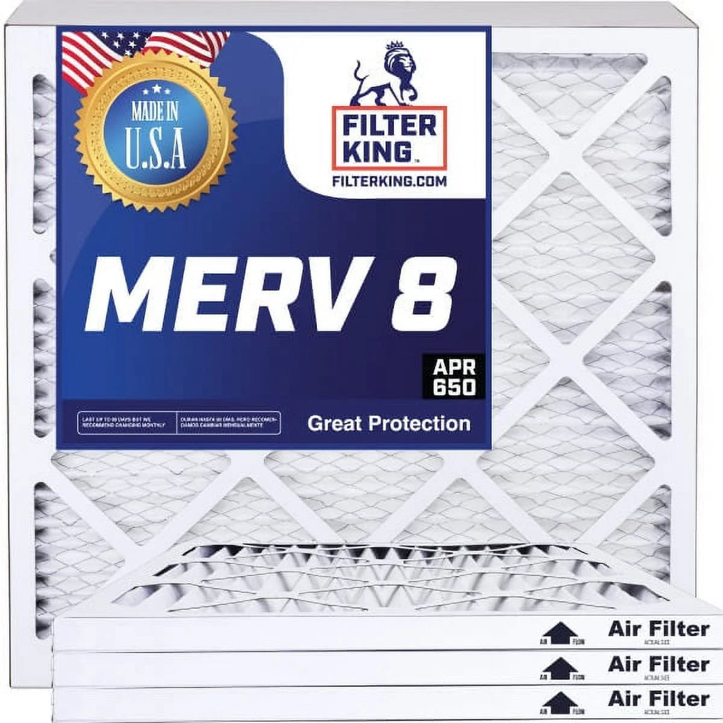 Filter King 30x64.5x1 Air Filter | 4-PACK | MERV 8 HVAC Pleated A/C Furnace Filters | MADE IN USA | Actual Size: 30 x 64.5 x .75"