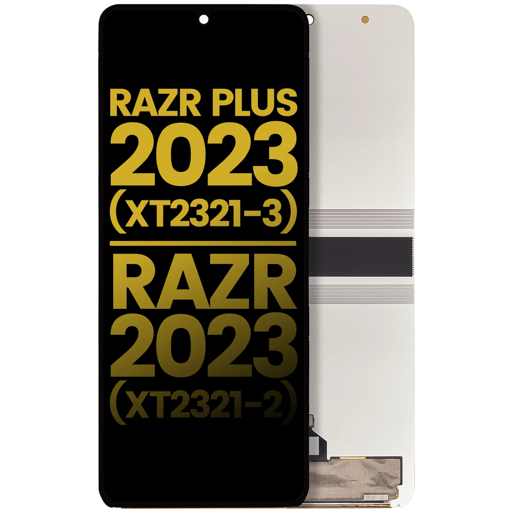 Replacement Main OLED Assembly No Frame Compatible For Motorola Moto Razr Plus / Razr 40 (XT2323-3/23) (Refurbished)