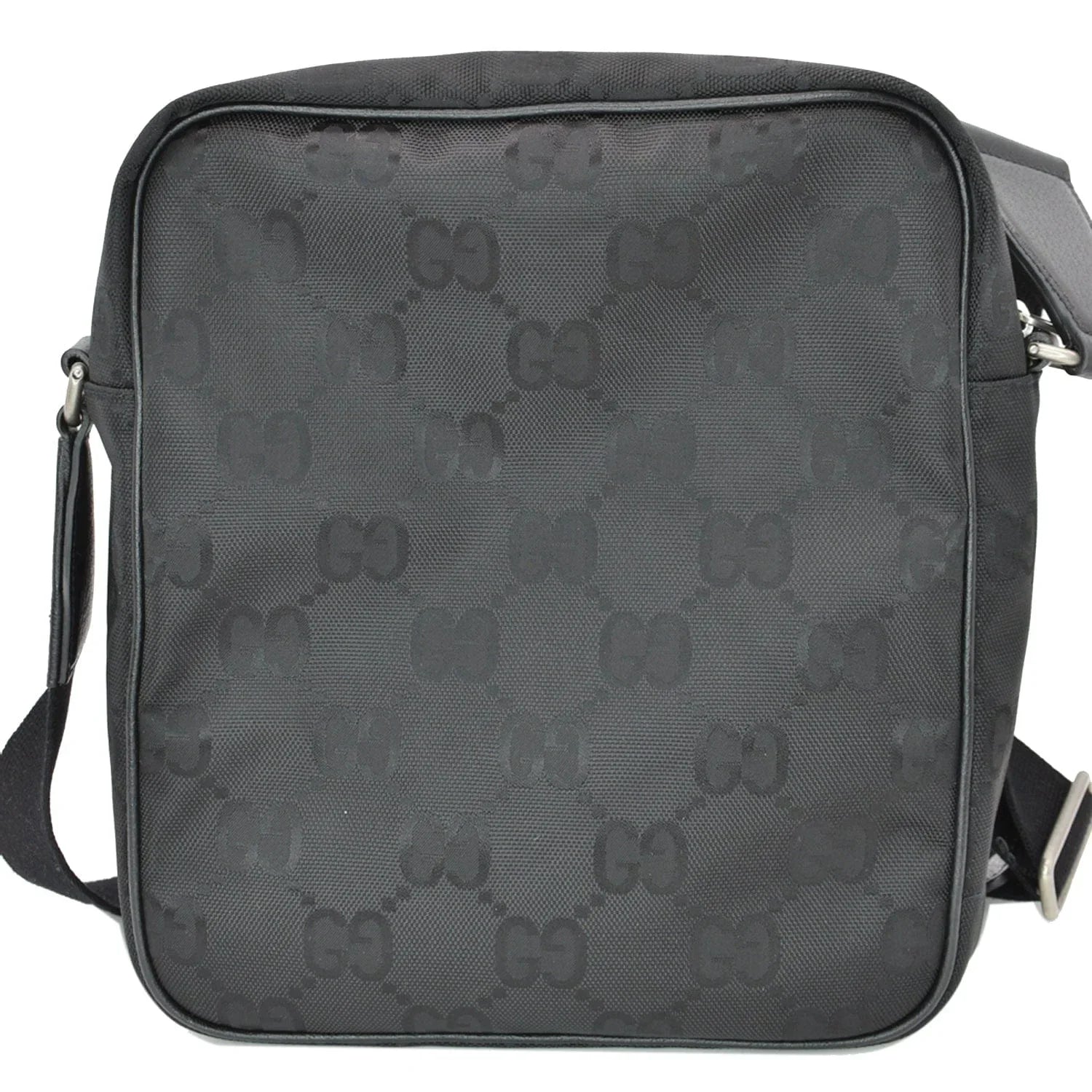 Pre-owned GUCCI Off The Grid GG Monogram Nylon Shoulder Bag Black 625858