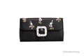 Kate Spade X Disney (K9760) Black Leather Minnie Mouse Wallet Crossbody Handbag