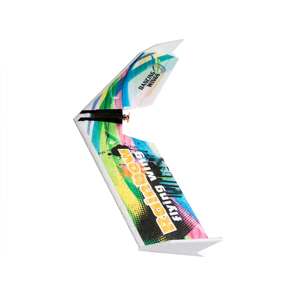 Dancing Hobby E0511 Rainbow Flying Wing V2 RC Airplane 800mm Wingspan Delta Wing Tail-pusher Aircraft KIT