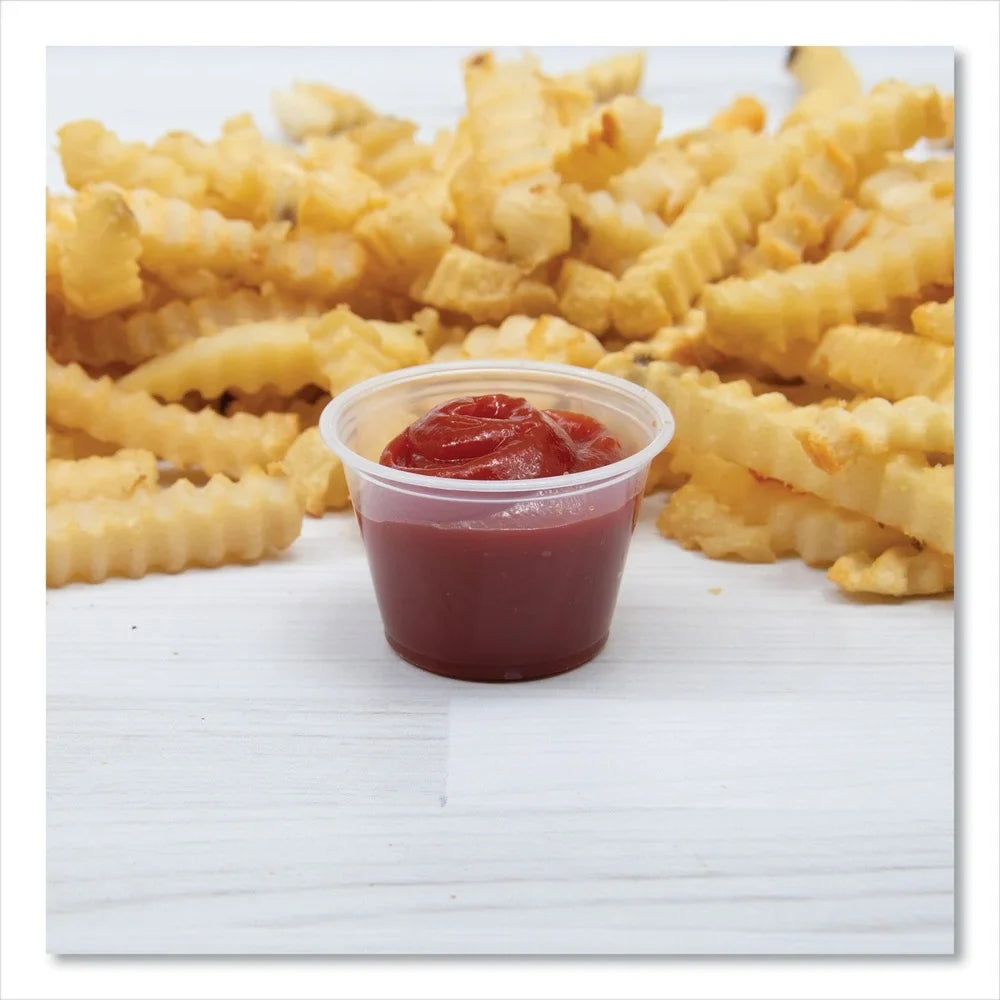 Dart 400PC Conex Complements 4 oz. Polypropylene Portion Containers - Clear (2500/Carton)]