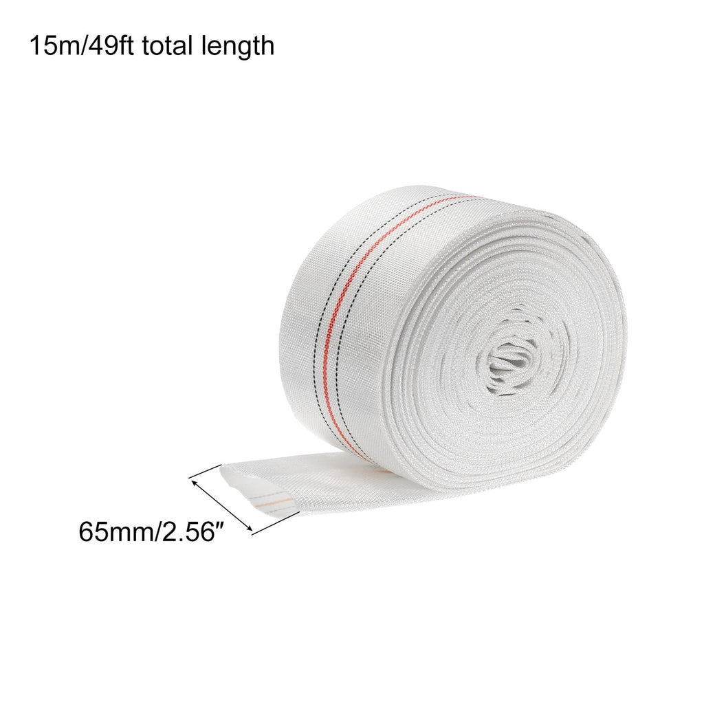 Lightweight Backwash Hose Lay Flat Reinforced Discharge PVC Hose 65mm ID 49ft for Swimming Pool