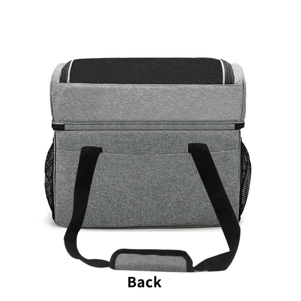 Bowling Bag for 2 Balls Portable Bowling Tote Bag with Padded Ball Holder for Double Ball and Pair of Bowling Shoes up to Mens 16