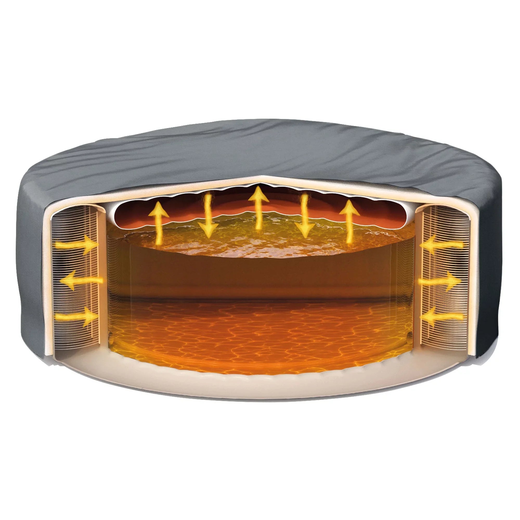 Intex PureSpa Plus Inflatable Bubble Jet Hot Tub & Non-Slip Seats, (2 Pack)