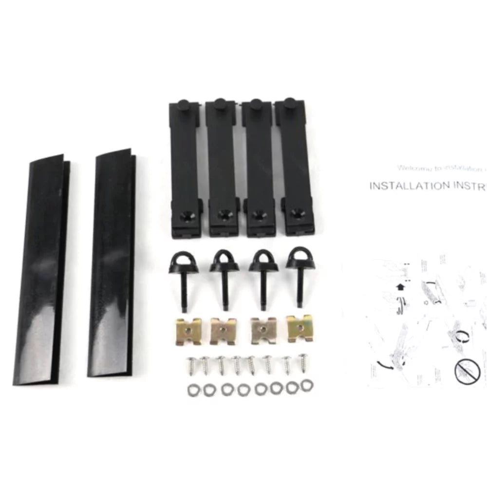 For Ford Explorer Police Interceptor Utility Roof Rack Bar 2Pc Black Aluminum