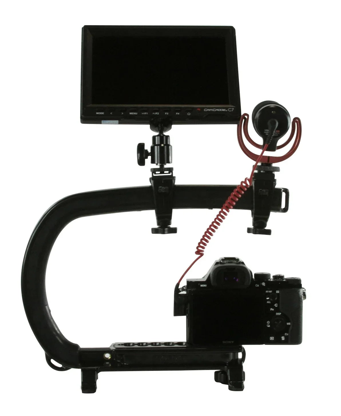 Cam Caddie Scorpion MAX Edition Universal Stabilzing Camera Handle - Includes 2 Accessory Shoes