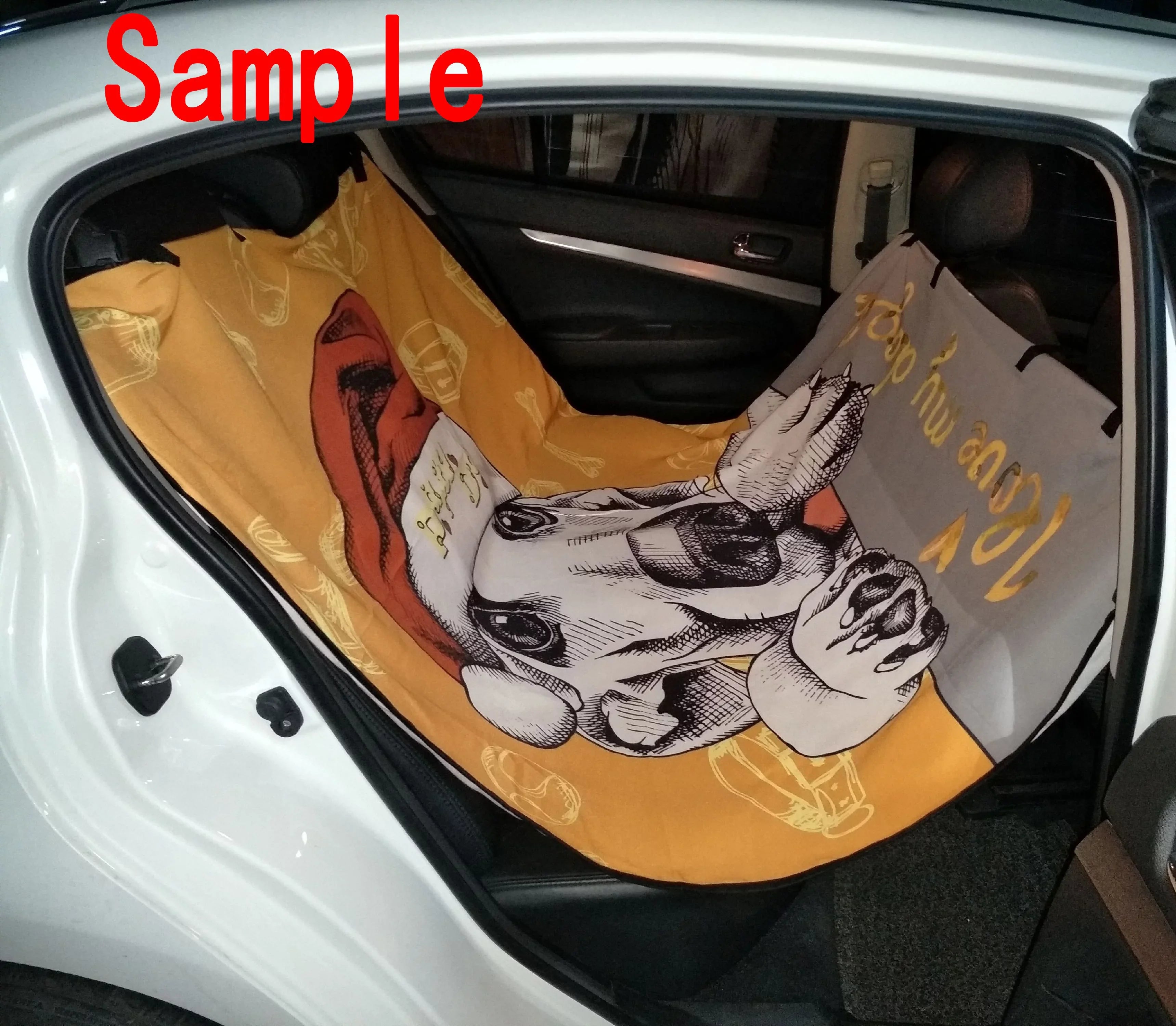 GCKG Giraffe Print Pet Car Seat Cover Dog Car Seat Mat Hammock Cargo Mat Trunk Mat For Cars Trucks and SUV 54x60 inches