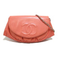 Pre-Owned CHANEL Chain wallet Pink Caviar Skin (Grained Calf) (Good)