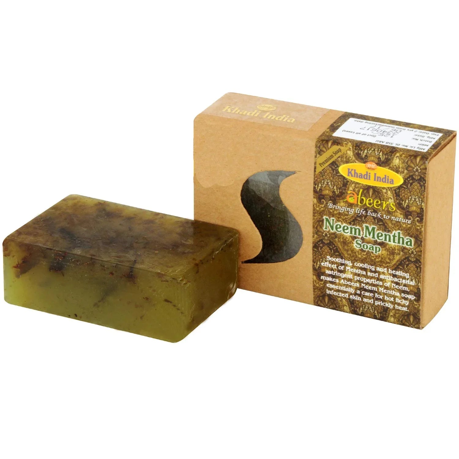 Khadi Abeers Neem Mentha Premium Soap, 125 G