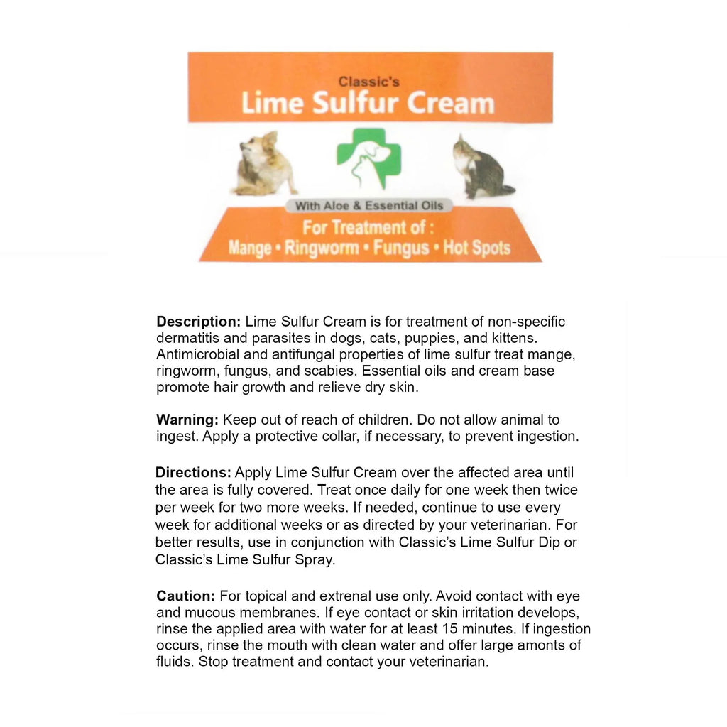Healthy Paw Life - Lime Sulfur Dip Pet Skin Ointment (2 oz x 2 Jars) - Pet Care for Itchy and Dry Skin - Safe Cream Ointment for Dog, Cat, Puppy, Kitten, Horse (2 oz x 2) (2 oz x 2)