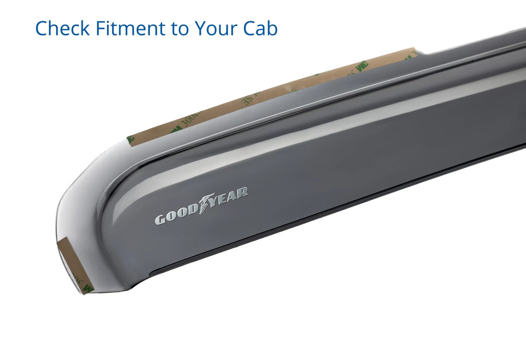 Goodyear Shatterproof in-Channel Window Deflectors for Ford F150 2021-2024 Regular Cab/SuperCrew/SuperCab, Rain Guards, Window Visors for Cars, Vent Deflector, Car Accessories, 2 pcs - GY003497
