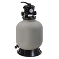 XtremepowerUS 16" Above Inground Swimming Pool Sand Filter System 7-Way Multi-Port up to 21,000 Gallons with Stand