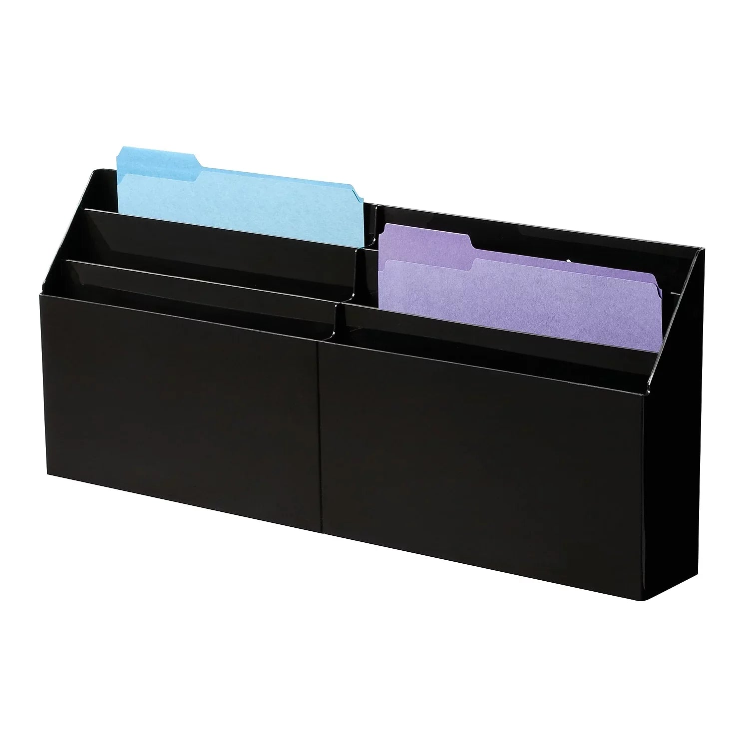 Rubbermaid 96060ROS Optimizers Six-Pocket Organizer, 24 5/8 x 2 3/4 x 11 1/2, Black