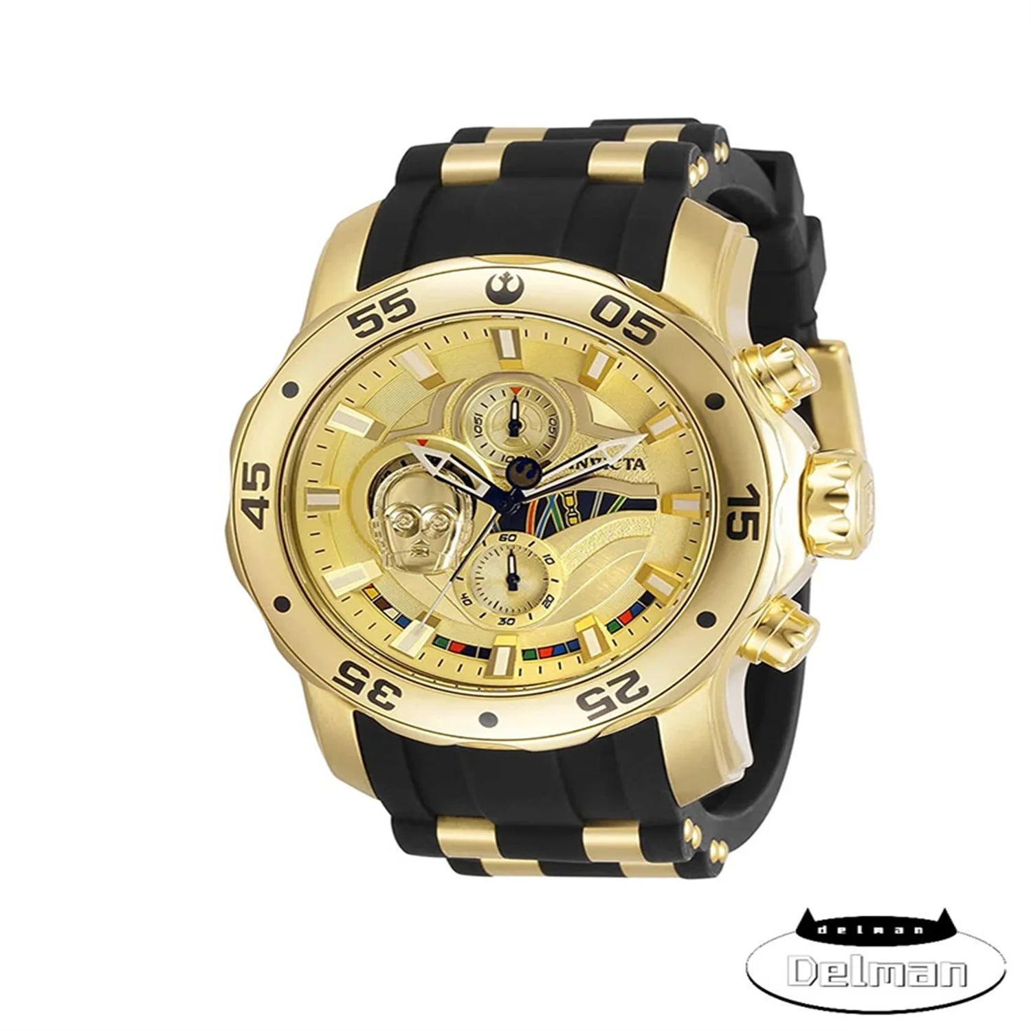 Star Wars C-3PO Chronograph Quartz Men's Watch 32529