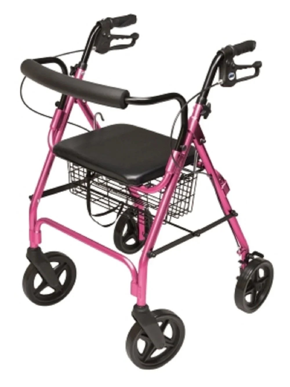 Lumex Walkabout Four-Wheel Contour Deluxe Rollator with 8" Wheels