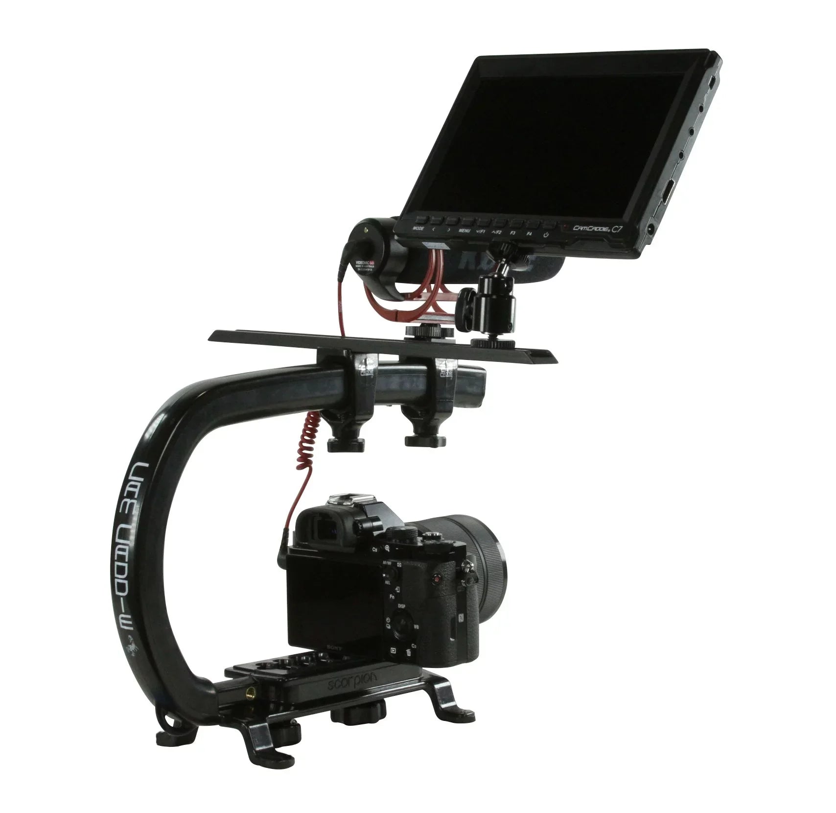 Cam Caddie Scorpion MAX Edition Universal Stabilzing Camera Handle - Includes 2 Accessory Shoes