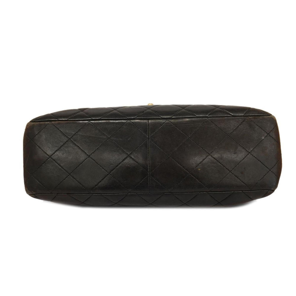Pre-Owned Chanel Shoulder Bag Matelasse Double Face W Chain Lambskin Black Women's (Good)