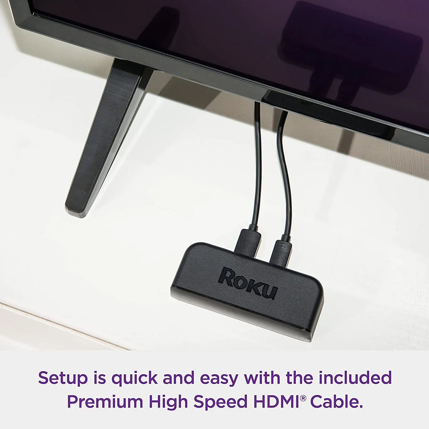 2 Pack Roku Premiere HD 4K HDR Streaming Media Player, Simple Remote and Premium HDMI Cable