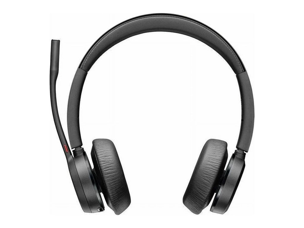 Poly VOYAGER 4300 UC 4320 Headset - Stereo - USB Type A - Wired/Wireless - Bluetooth - 164 ft - 20 Hz - 20 kHz - Over-the-head - Binaural - Ear-cup - 4.92 ft Cable - Noise Cancelling MicrophoneTAA ...