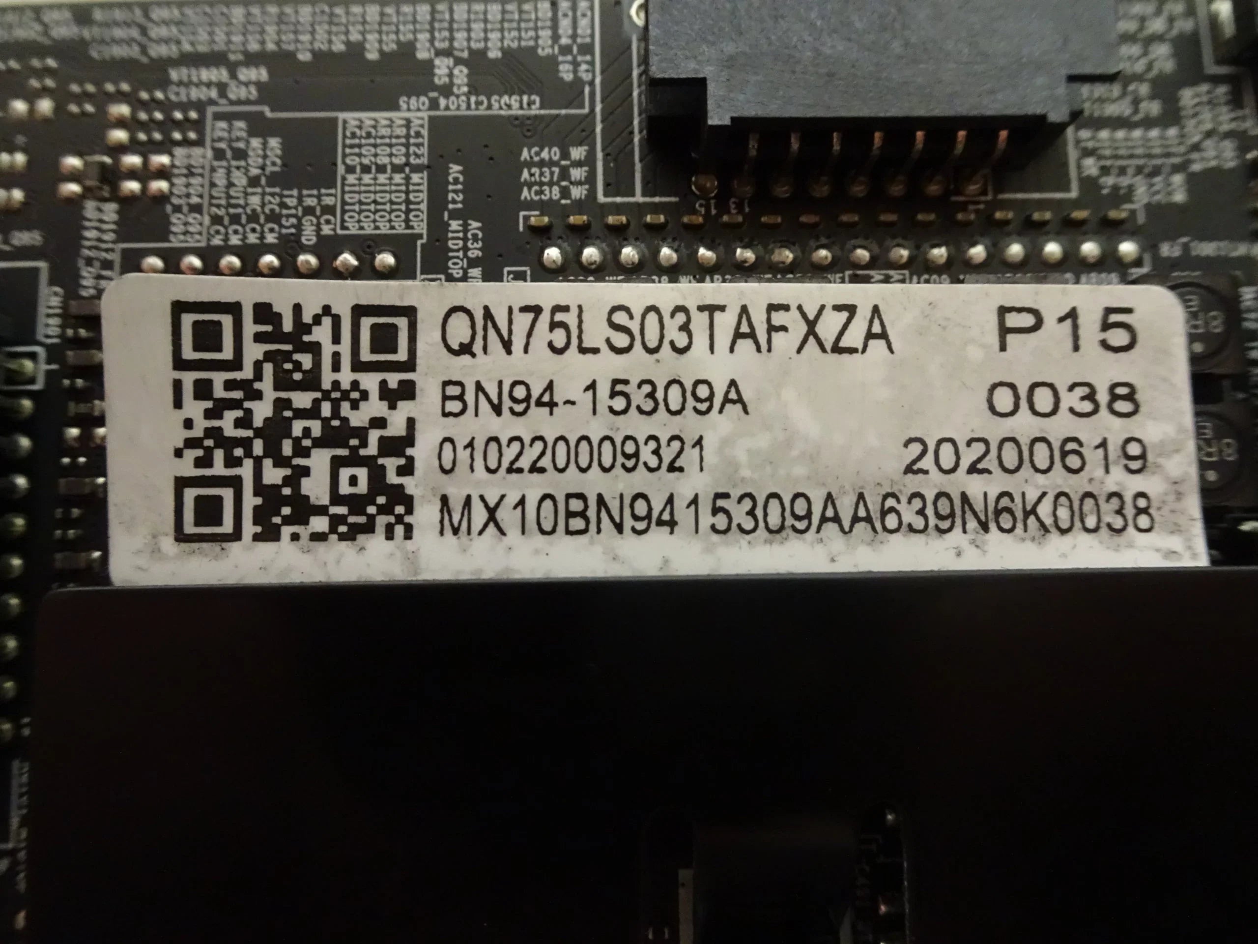 QN75LS03TAFXZA Main Board  BN94-15309A