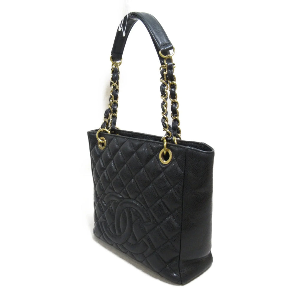 Pre-Owned CHANEL Matelasse ChainShoulder Bag Black Caviar Skin (Grained Calf) (Fair)