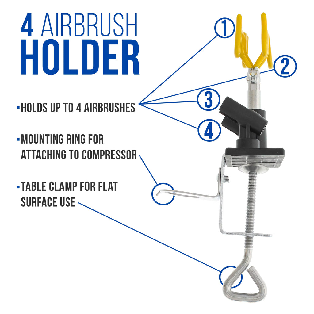 New 3 Airbrush & Compressor Kit Dual-Action Spray Air Brush Set Tattoo Nail Art