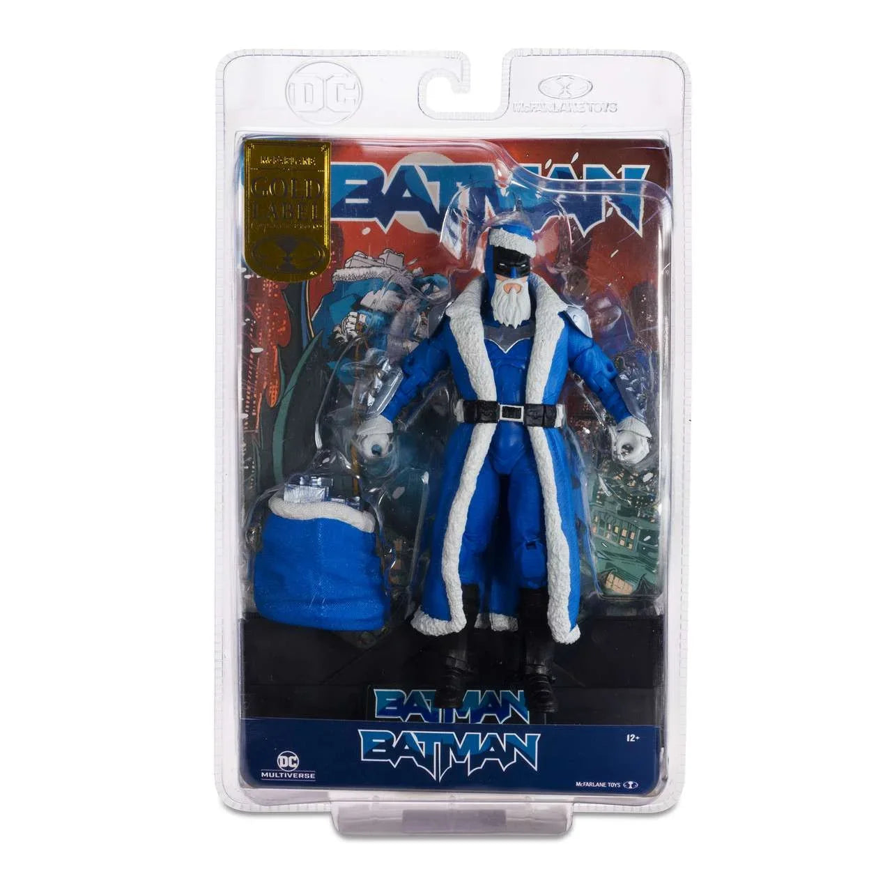 McFarlane DC Gold Label Collection Batman Santa Action Figure (Blue Suit)