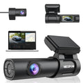 NEXPOW Dash Cam, 4K Dash Cam Front and Rear with Built-in GPS, Car Camera with 1.47" IPS Screen, Night Vision, 170° Wide Angle, Super Capacitor, WDR, 24H Parking Mode, Support 128GB Max
