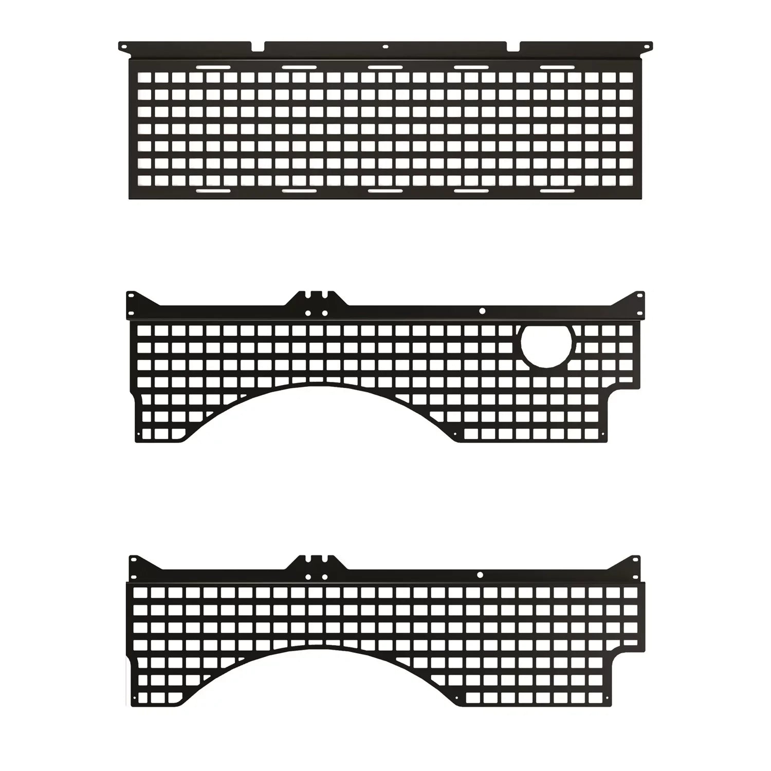 Putco 195401 Molle Panel Fits 17-21 Titan Fits select: 2017 NISSAN TITAN S, 2019 NISSAN TITAN SV/PLATINUM/PRO-4X/PLATINUM RESERVE