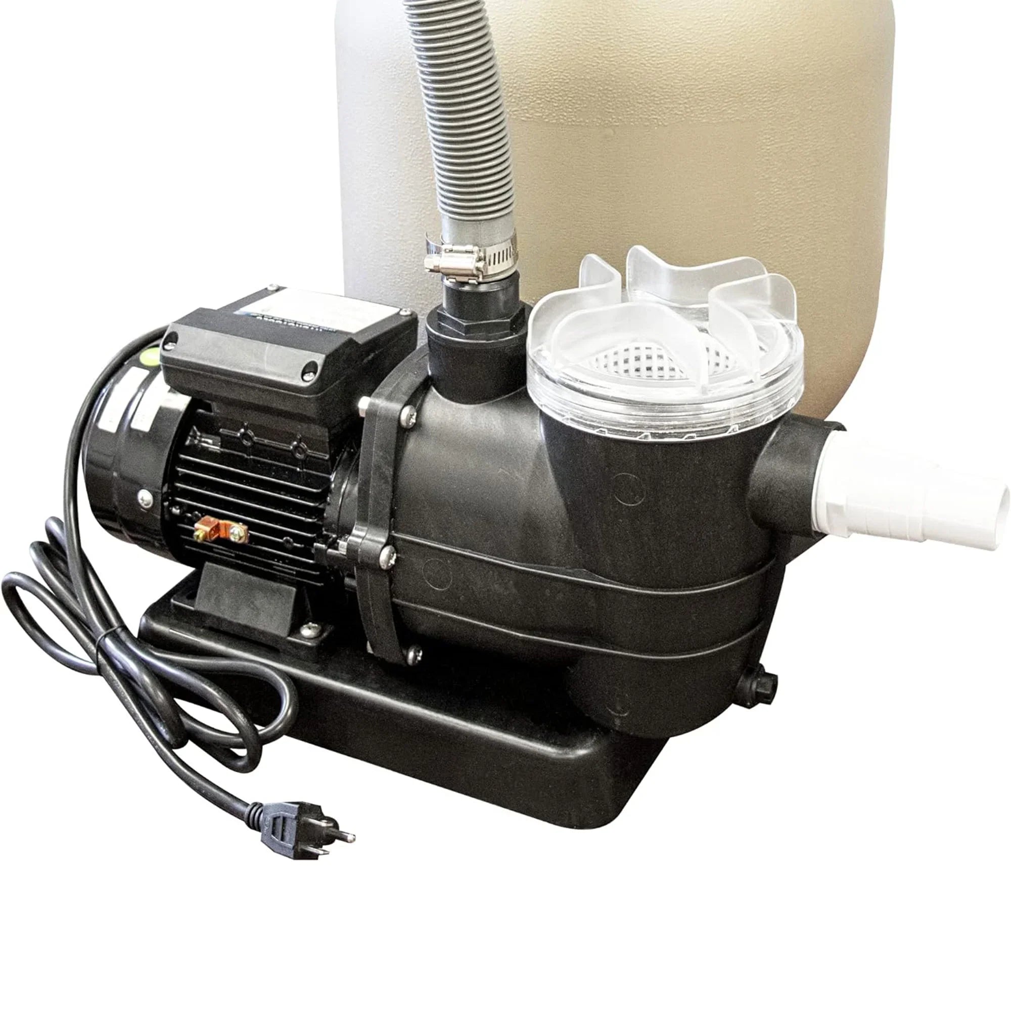 HYDROTOOLS By SWIMLINE 714061 Hydro-Flo 0.35 HP (0.45 THP) 2400 GPH ABOVE GROUND Powerful Pool Pump 1 Speed Extra Large Strainer Basket Vertical Discharge 115V Energy Saving Silent Noise DOE Certified