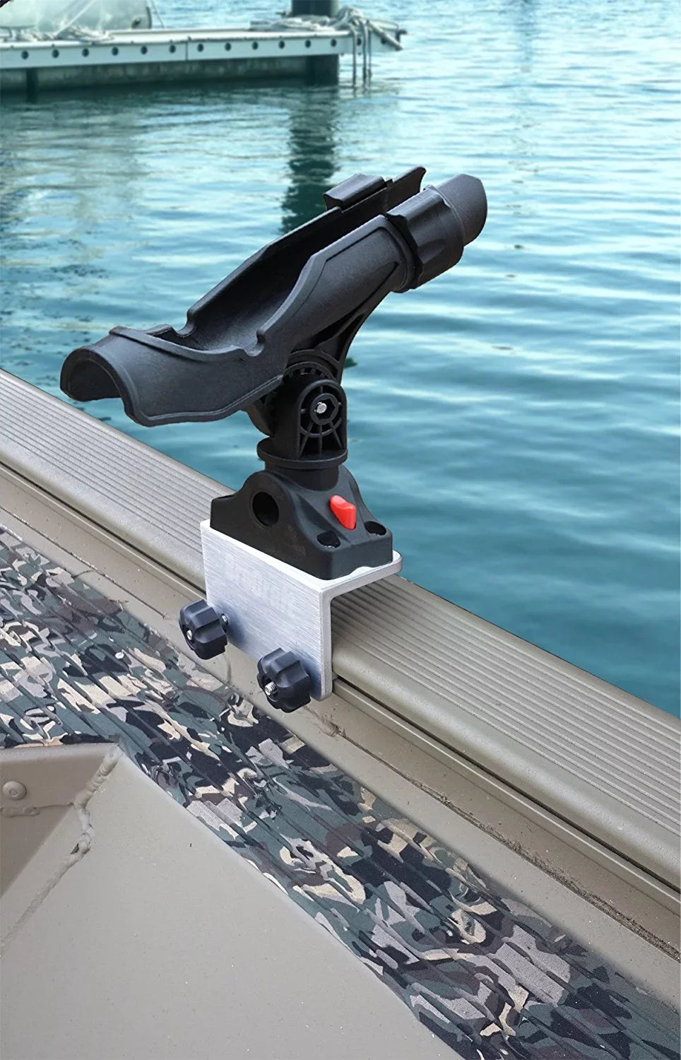 BroCraft Power Lock Rod Holder for Tracker Boat Versatrack System /90 degree Lund Sport Track