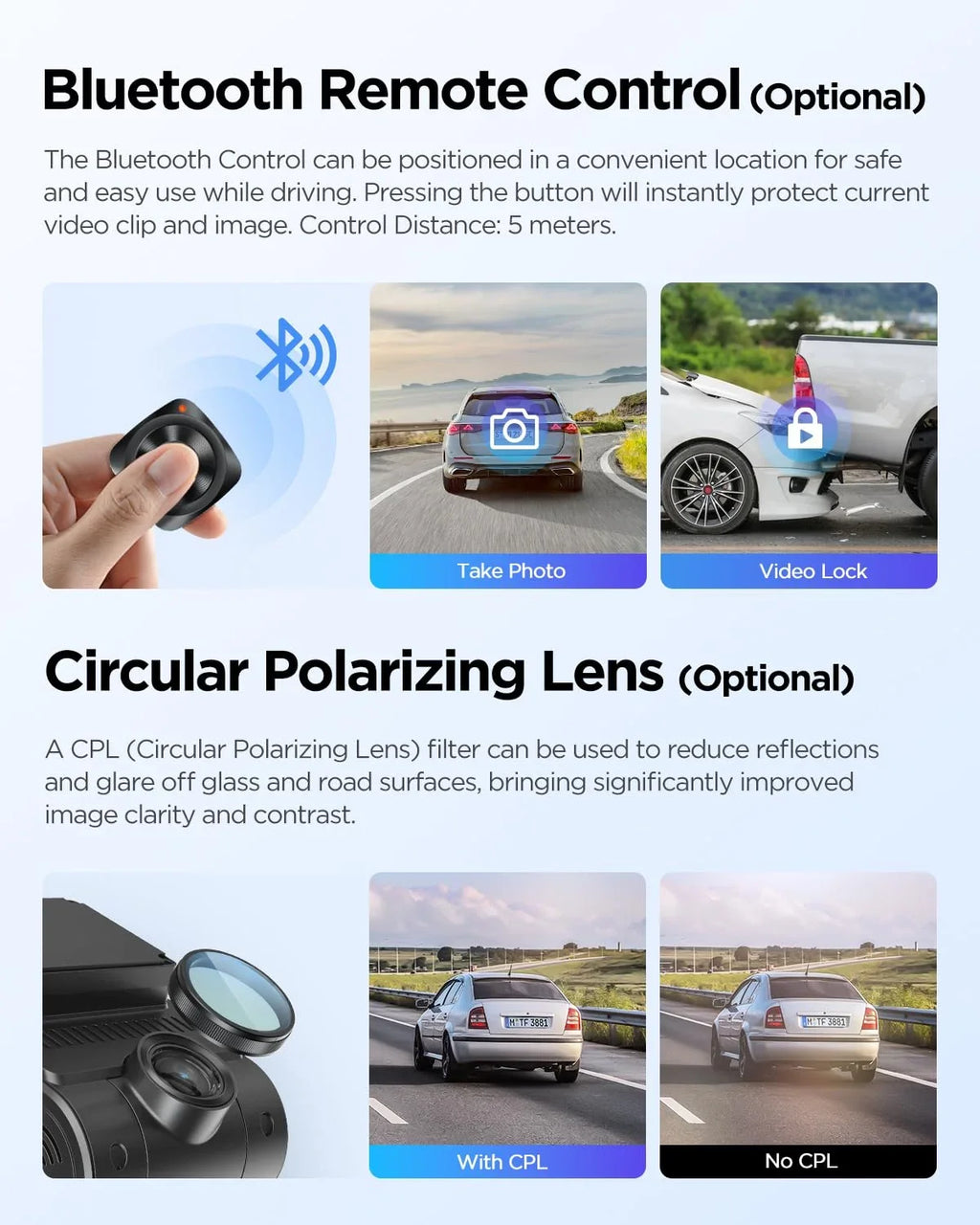 VIOFO A229 Plus 2CH Dashcam with GPS, Dual STARVIS 2 Sensors, 1440P+1440P Front Rear 1.87 lb Camera